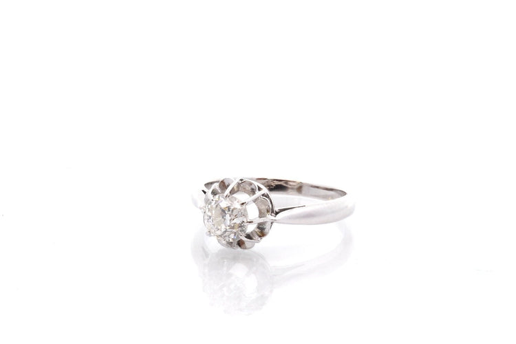 Bague 55 Bague vintage diamant en or 18k 58 Facettes 26995dv