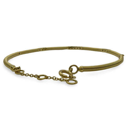 Bracelet Bracelet or jaune 18K et diamants 58 Facettes 00055901