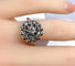Bague 54 Bague marguerite en or blanc, platine et diamants 58 Facettes AB625