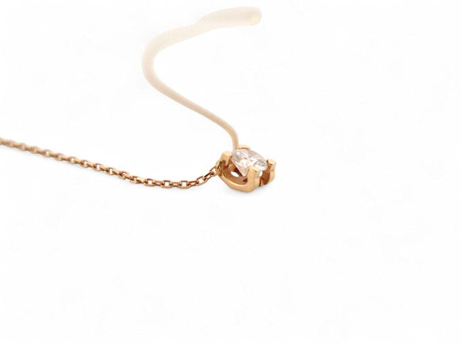 Collier collier CARTIER crn7063100 pendentif en or rose 18k diamant 0.32 ct 58 Facettes 270983