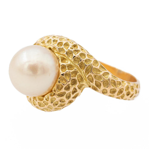 Bague 48 Bague perle Or jaune Perle 58 Facettes 2432036CN