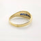 Bague 55 Bague or jaune, diamants, saphirs 58 Facettes
