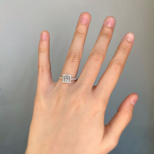 Bague 54 Solitaire - Diamant de 0,82 carat 58 Facettes 210131R-200065R