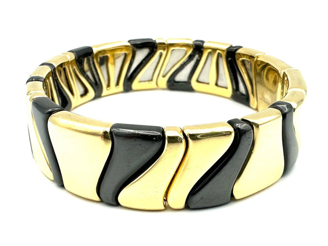 Bracelet MARINA B. Bracelet or 18K et émail 58 Facettes