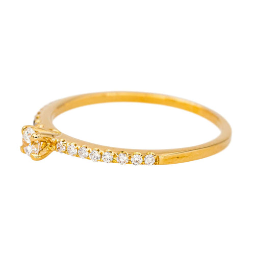 57 Bague Solitaire  Or jaune Diamant 58 Facettes 4539263RV