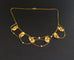 Collier Collerette Motifs De Roses Et Ornée De Perles, Or Jaune 58 Facettes