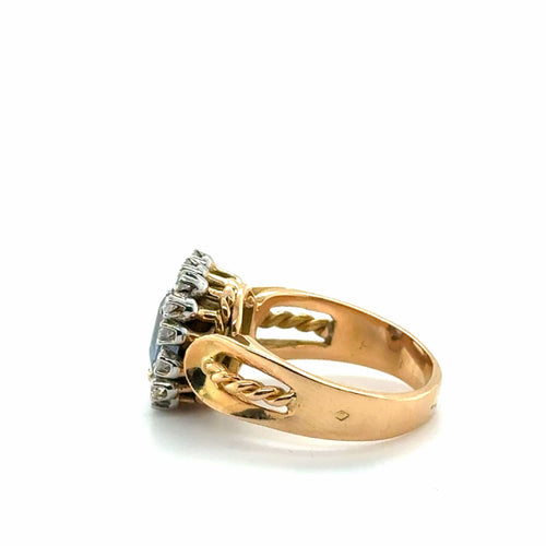 Bague Bague Or jaune Saphir et Diamants 58 Facettes 1044/19