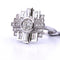 Bague 54 Bague Art Déco en or blanc avec diamants 58 Facettes