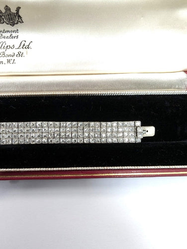 Bracelet Bracelet en platine avec diamants 58 Facettes