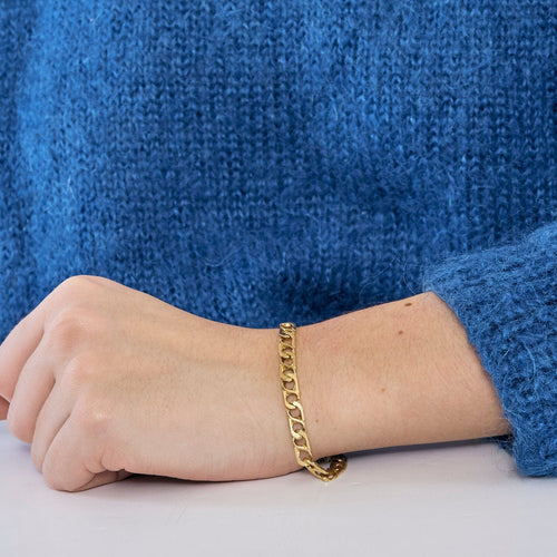 Gourmette or jaune 58 Facettes