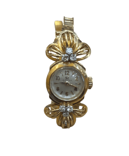 Montre Montre femme Omega vintage en or et diamants 58 Facettes