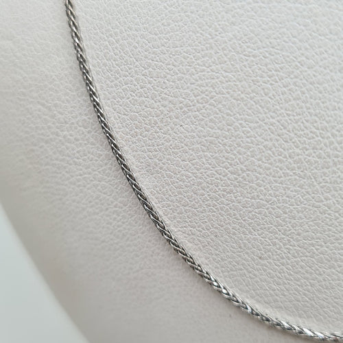 Collier Chaine or blanc 58 Facettes