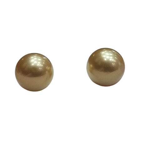 Boucles d'oreilles Boucles d’oreilles - Perles australiennes gold 10,5-11 mm 58 Facettes TA50