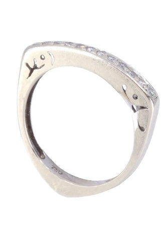 Bague 50 Bague moderne or blanc 58 Facettes 085561