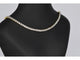 Yellow gold necklace with 3.50 carats diamonds 