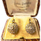 Pendientes designation principal siglo XX de oro amarillo con diamondes