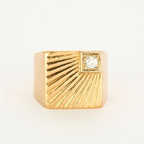 Bague Chevalière Lueur D'Espoir 58 Facettes LP682