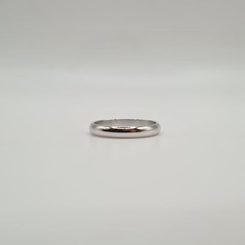 Bague 52 Alliance en platine 58 Facettes