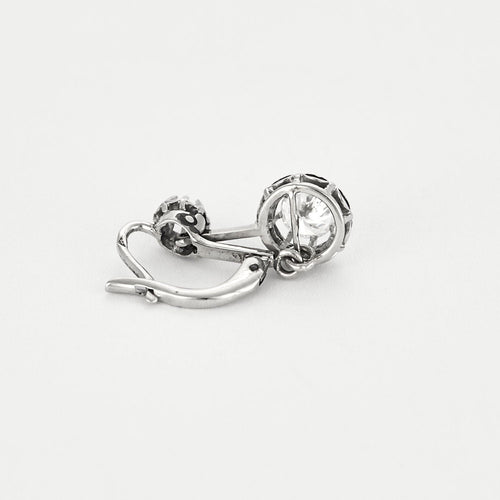 Boucles d'oreilles Boucles d'oreilles Dormeuses Art-Déco or et diamants 58 Facettes B240305