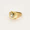 Bague 53.5 Bague en Or jaune & blanc 18k Diamant 58 Facettes MEA4529
