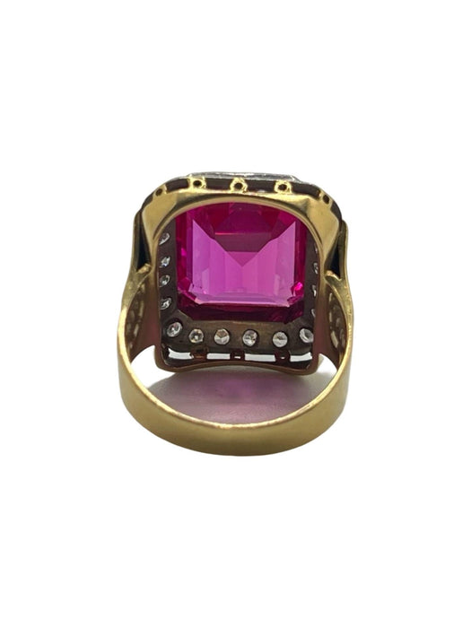 Bague 60 Bague rubis synthétique 25 ct 58 Facettes