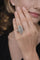 Bague 55 Bague classique vintage en or blanc, diamants style navette 58 Facettes 50383
