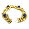 Bracelet Bracelet vintage or jaune 18K et lapis 58 Facettes