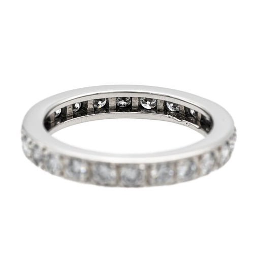 Bague 53 Bague Alliance Or blanc Diamant 58 Facettes 2303185CN
