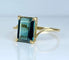 Bague 46 Bague en or jaune et tourmaline verte 58 Facettes AB617
