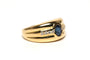 Bague 54 Bague contemporaine or jaune, saphir et diamants 58 Facettes 21933