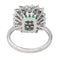 Bague 51 Bague Pompadour  Or blanc Emeraude, Diamant 58 Facettes 4526723RV