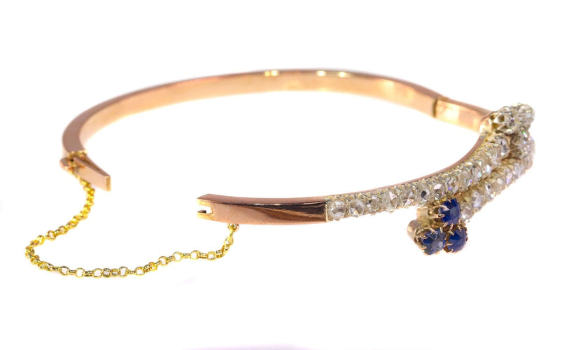 Bracelet Traverser les époques : la grandeur d'un bracelet en saphir victorien 58 Facettes 21182-0525