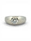 Bague 54 Bague jonc anglais signé Cartier en or blanc et diamant 58 Facettes