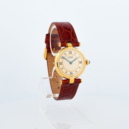 Cartier Must Vendôme - Gold circle dial - SM 58 Facettes