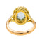 Bague 47 Bague Pompadour Or jaune Aigue marine, Diamant 58 Facettes 3447714CN