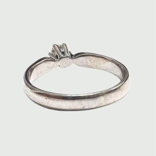 Bague SORTIJA SOLITARIO DISEÑO CONTEMPORÁNEO de ORO 18 kts con DIAMANTES 58 Facettes Q777A