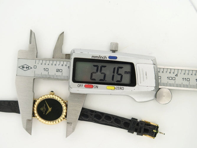 Montre vintage montre baume & mercier ovale 38336 en or jaune 18k mecanique lady 58 Facettes 271279