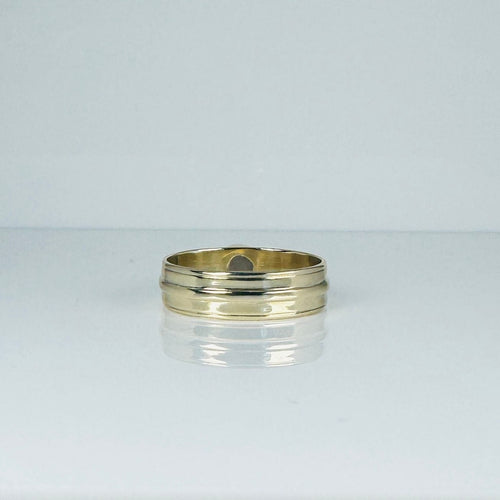 Bague 59.5 Bague en or jaune avec quartz fumé à facettes rondes 58 Facettes 2501021