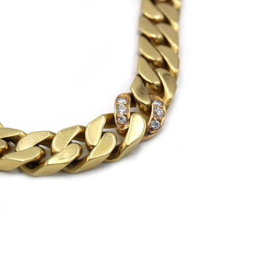 Bracelet Bracelet - Or jaune et diamants 58 Facettes 1054