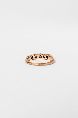 Bague 53 Bague Jarretière en or jaune et diamants 58 Facettes