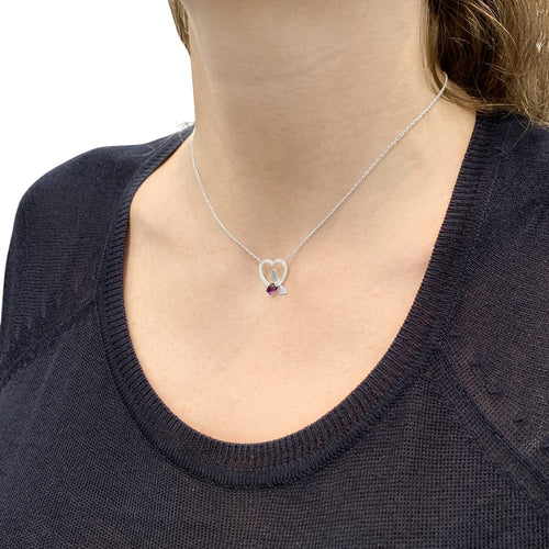 Collier Collier Chaumet, « Attrape-moi si tu m'aimes », or blanc, améthyste, diamants. 58 Facettes 34987