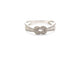 Bague 53 bague FRED chance infinie 4b0886 t53 or blanc 18k 87 diamants 0.15ct 58 Facettes 271716
