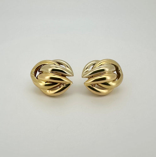 Boucles d'oreilles Boucles d'oreilles trois tons d'or 58 Facettes