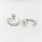 Boucles d'oreilles Boucles d'oreilles en or blanc et diamants 58 Facettes 29569