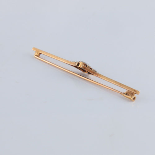 Broche Broche or jaune, saphir et diamants 58 Facettes