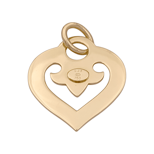 Pendentif Pendentif O.J.Perrin, "Coeur Légendes", or jaune. 58 Facettes 34646