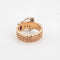 Bague Retro Buckle Ring Diamond Sz 6 Band 14k Rose Gold Vintage Fine Jewelry 58 Facettes 15467