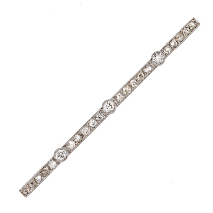 Diamond brooch pin