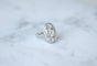 Bague 53 Bague Ovale Art Déco Diamants 2.10 Cts, Platine & Or Blanc 58 Facettes