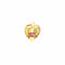 Collier Pendentif " il bat pour toi " - Rubis 58 Facettes